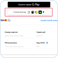 інструкція по оформлення розстрочки